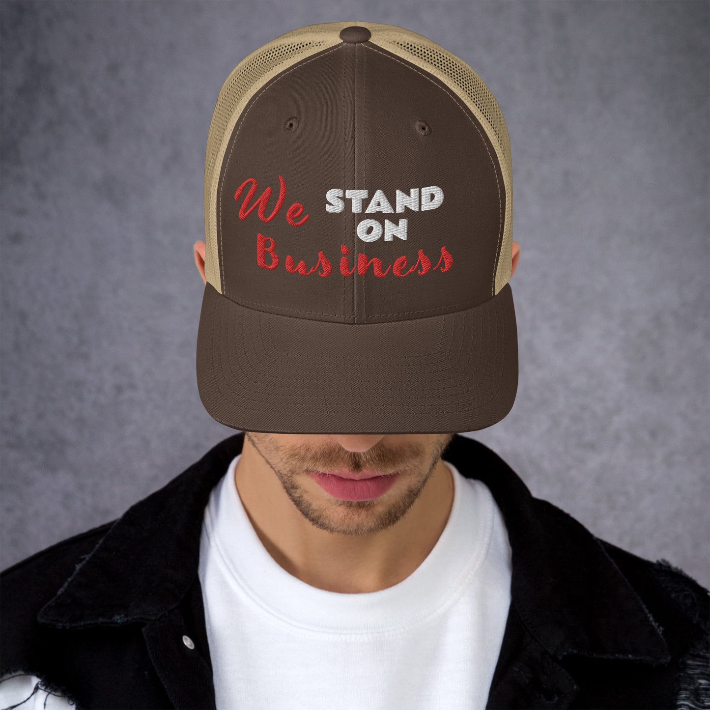 We Stand On Business (Couples) - Trucker Cap