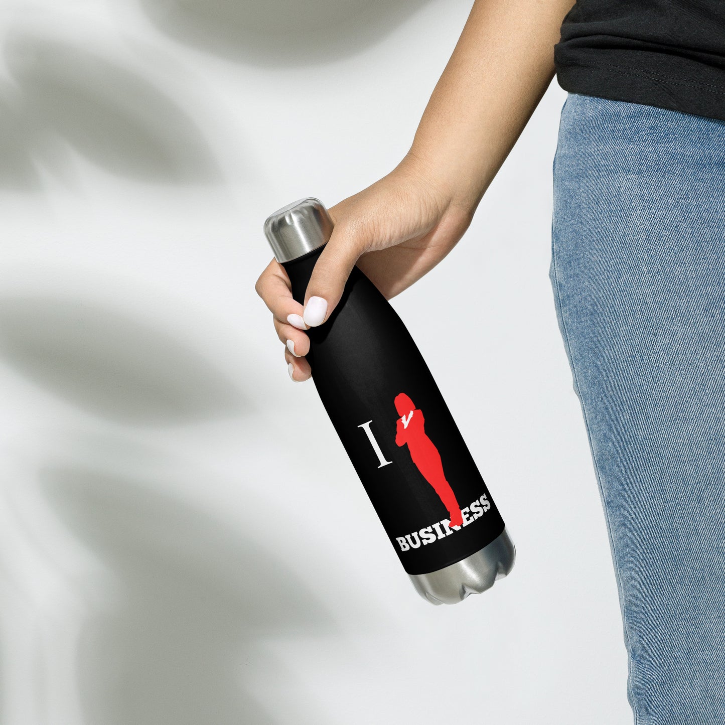 I Stand On Business (Female) - Stainless Steel Water Bottle