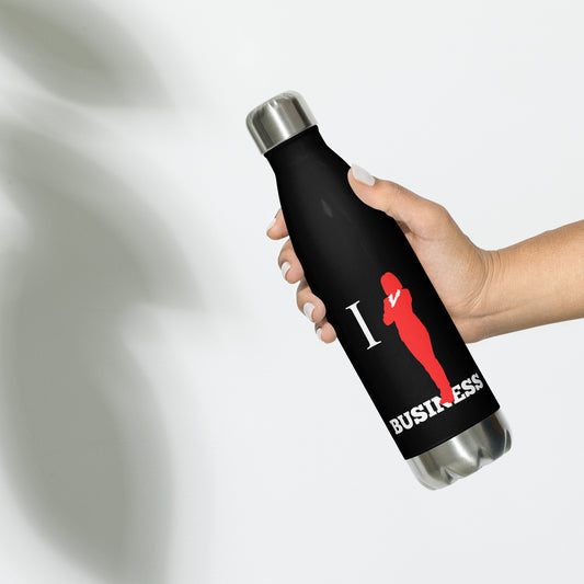 I Stand On Business (Female) - Stainless Steel Water Bottle