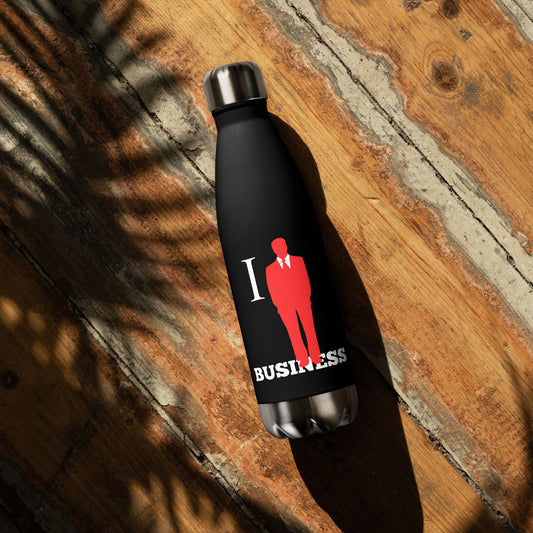 I Stand On Business (Male) - Stainless Steel Water Bottle