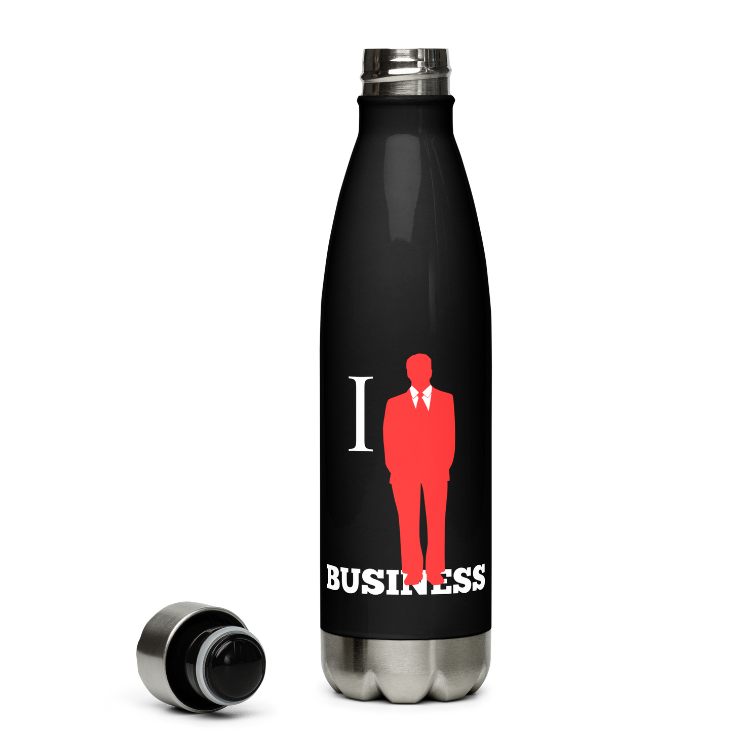 I Stand On Business (Male) - Stainless Steel Water Bottle