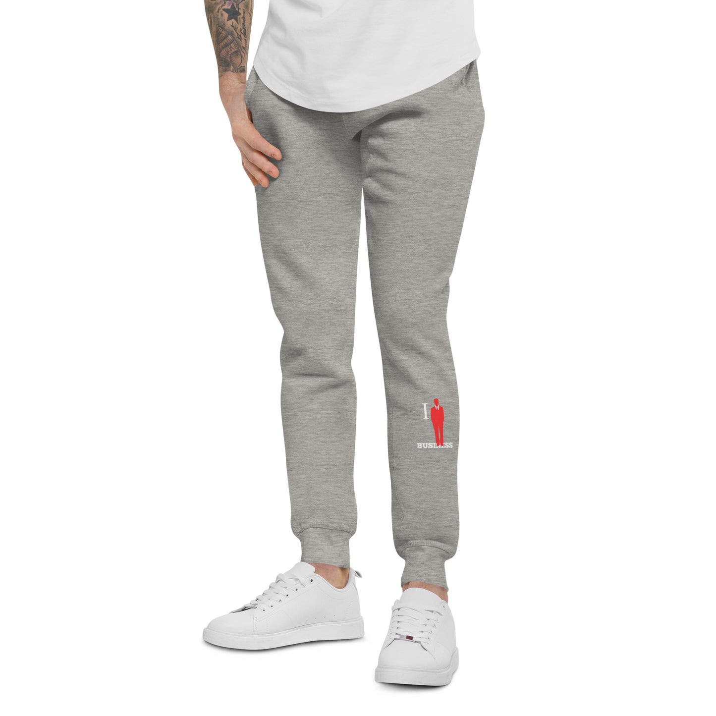 I Stand On Business (Male) - Unisex Fleece Sweatpants